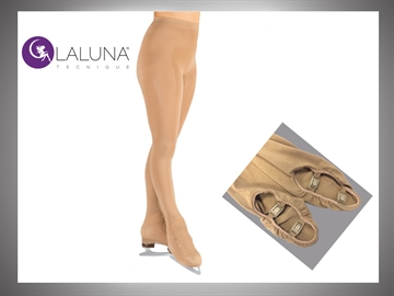 LALUNA American Tights (with CLASP) 100 Denier with Crystals
